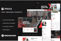 Pisole - Digital Agency Elementor Template Kit
