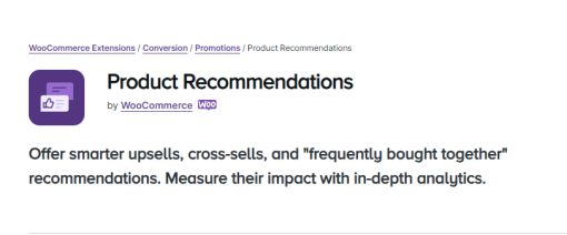 WooCommerce E28093 Product Recommendations