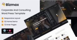 Bizmax - Corporate And Consulting Business WordPress Theme