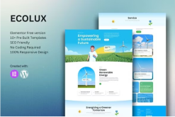 Ecolux - Green Renewable Energy Elementor Template Kit
