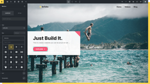 Bricks Theme with built In Builder