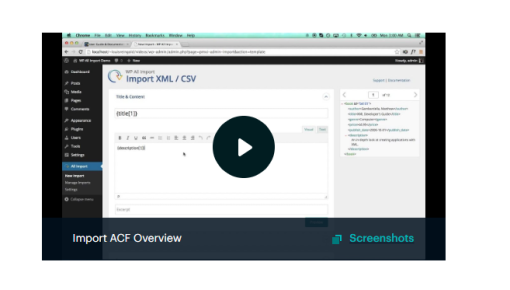 ACF Import Add On Pro