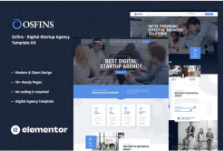 Osfins - Digital Startup Agency Elementor Template Kit