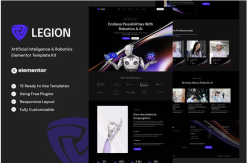 Legion - Artificial Intelligence & Robotics Elementor Template Kit