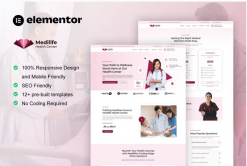 MediLife - Medical Clinic Services Elementor Template Kit