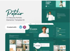 Potolio - CV Resume Porfolio Elementor Template Kit