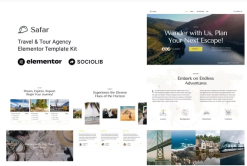 Safar - Travel & Tour Agency Elementor Template Kit