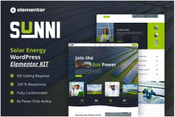 Sunni - Solar Energy Elementor Template Kit
