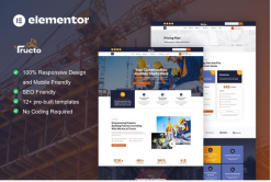 Tructo - Construction Service & Building Elementor Pro Template Kit