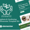 Zuhaitz - Houseplants & Gardening Service Elementor Template Kit 2 12 1