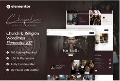 Chapelia - Church & Religion Elementor Pro Template Kit