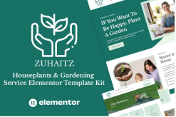 Zuhaitz - Houseplants & Gardening Service Elementor Template Kit