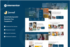 Jornal - Social Media Specialist Elementor Template Kit