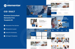 Consult - Business Consulting & Strategy Elementor Template Kit