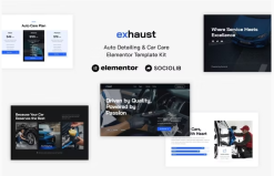 Exhaust - Auto Detailing & Car Care Elementor Template Kit