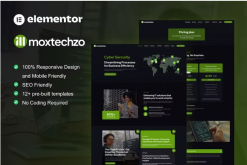 MoxTechzo - Tech Company & IT Service Elementor Template Kit
