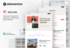 Realtier – Real Estate & Property Agent Elementor Template Kit