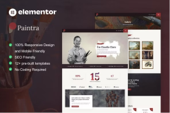 Paintra - Creative Artist & Painter Elementor Pro Template Kit
