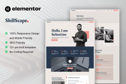 SkillScape - Creative Agency & Portfolio Elementor Template Kit