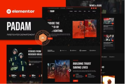 Padam - Firefighter Departement Elementor Template Kit
