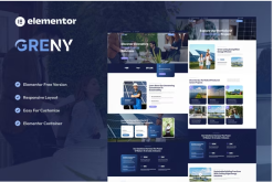 Greny - Solar & Renewable Energy Elementor Template Kit