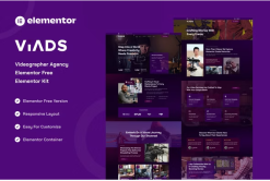 Viads - Videographer Agency Elementor Template Kit