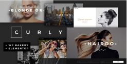 Curly – A Stylish Theme for Hairdressers and Hair Salons 3.0