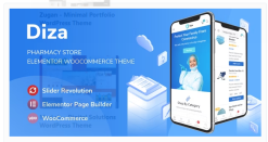 Diza - Pharmacy Store Elementor WooCommerce Theme 1.2.17
