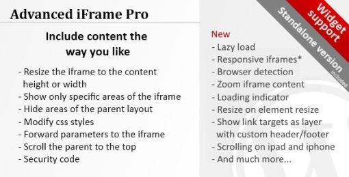 Advanced iFrame Pro