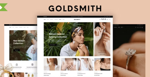 GoldSmith E28093 Jewelry Store WooCommerce Elementor Theme