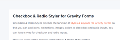 WPMonks – Checkbox & Radio Inputs Styler for Gravity Forms 2.5