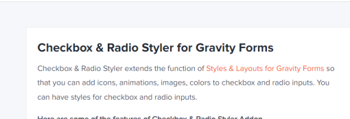 WPMonks E28093 Checkbox Radio Inputs Styler for Gravity Forms