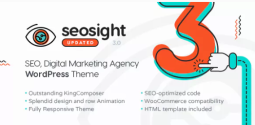 Seosight SEO Digital Marketing Agency WP Theme with Shop