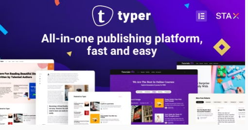 Typer E28093 Amazing Blog and Multi Author Publishing Theme