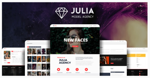 Julia Talent Management WordPress Theme