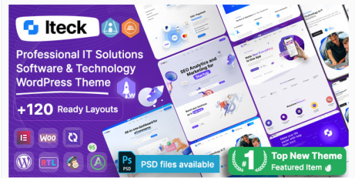 Iteck Software and Technology WordPress Theme