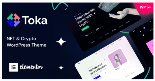 Toka E28093 NFT and Crypto WordPress Theme