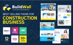 BuildWall - Construction Company Multipurpose WordPress Theme 1.0
