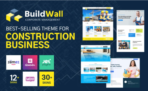 BuildWall Construction Company Multipurpose WordPress Theme