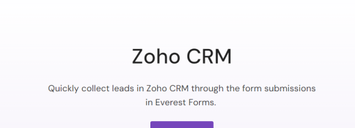 Everest Forms E28093 Zoho CRM