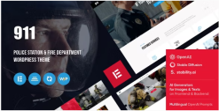 911 - Police Station & Fire Department WordPress Theme 1.13