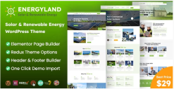 Energyland - Solar & Renewable Energy WordPress Theme 1.0