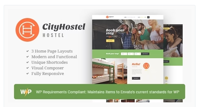City Hostel | A Travel & Hotel Booking WordPress Theme