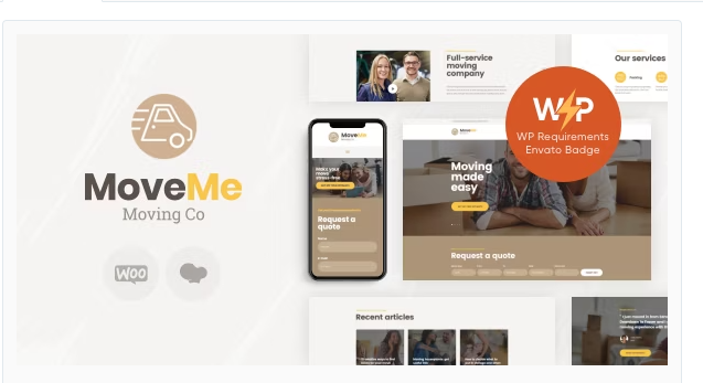 MoveMe | Moving & Storage Relocation Company WordPress Theme