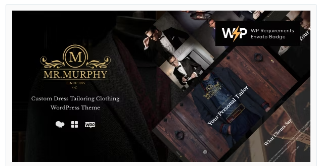 Mr. Murphy - Custom Dress Tailoring Clothing WordPress Theme