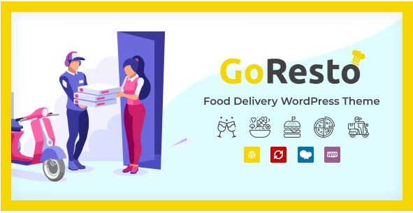 GoResto - Restaurant Food Delivery WordPress Theme 1,8