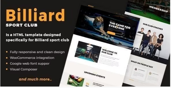 Billiard - Creative Sporting WordPress Theme 1.1.8