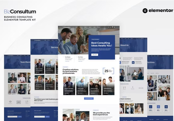 Bizconsultum - Business Consulting Elementor Template Kit