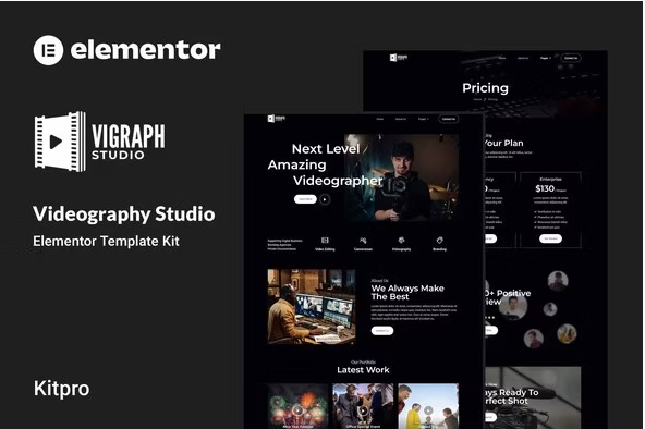 Vigraph - Videography Studio Elementor Template Kit
