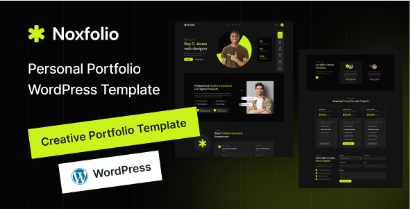 Noxfolio - Personal Portfolio Resume Elementor WordPress Theme 1.0.9 3 30 1
